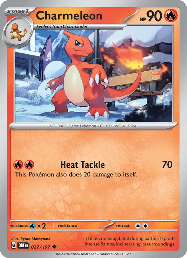 Charmeleon, Obsidian Flames 027/197
