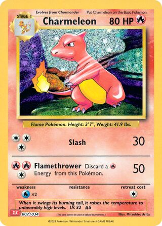 Charmeleon, Pokémon TCG Classic (Charizard) 002/034