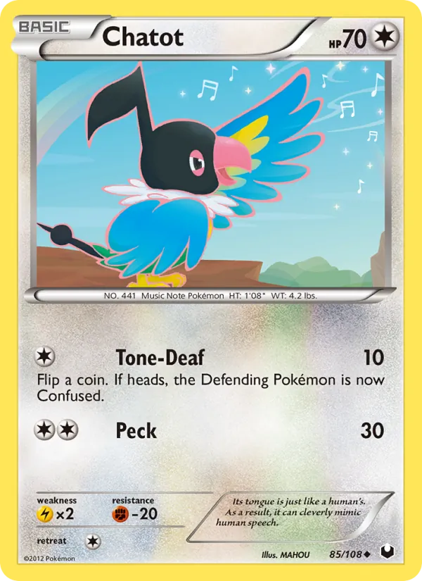Chatot, Dark Explorers 085/108