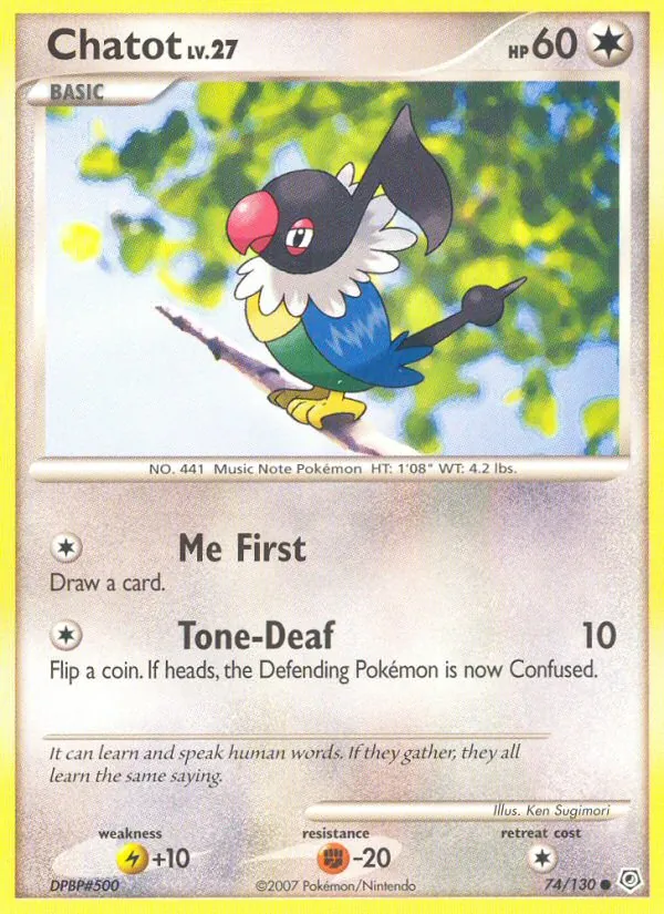 Chatot, Diamond & Pearl 074/130