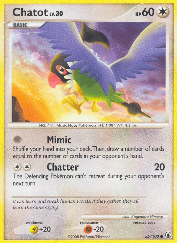 Chatot, Majestic Dawn 055/100