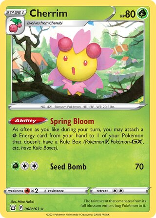 Cherrim, Play! Pokémon Prize Pack Series One 008/163