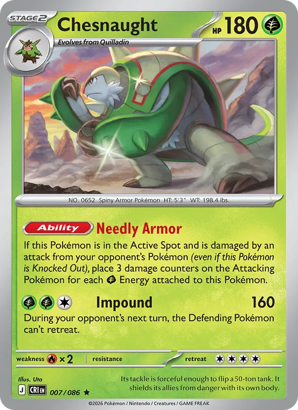Chesnaught, Chaos Rising 007/086