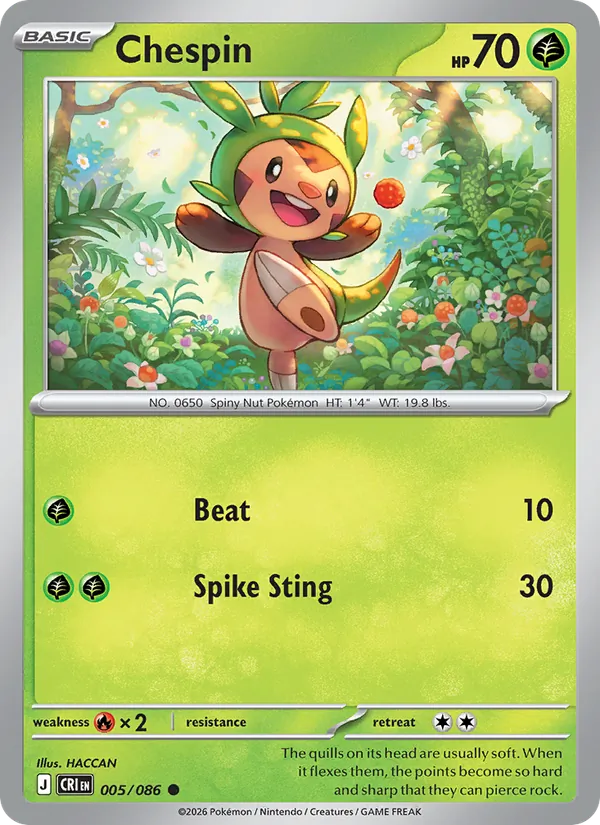 Chespin, Chaos Rising 005/086