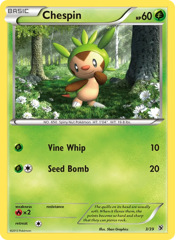 Chespin, Kalos Starter Set 003/039