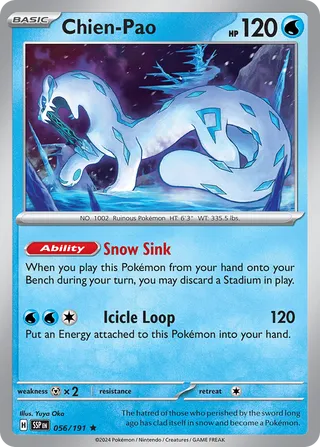 Chien-Pao, Surging Sparks 056/191
