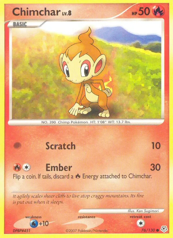 Chimchar, Diamond & Pearl 076/130
