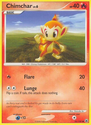 Chimchar, Burger King Collection 2009 056/100