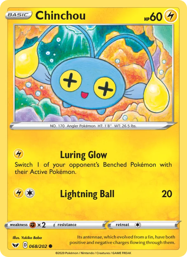 Chinchou, Sword & Shield 068/202