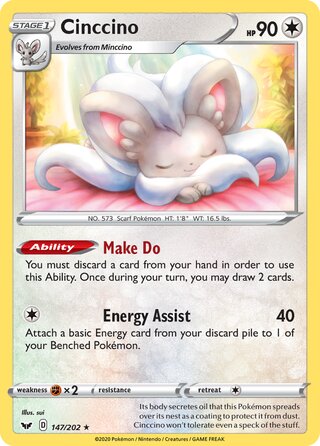 Cinccino, Play! Pokémon Prize Pack Series One 147/202