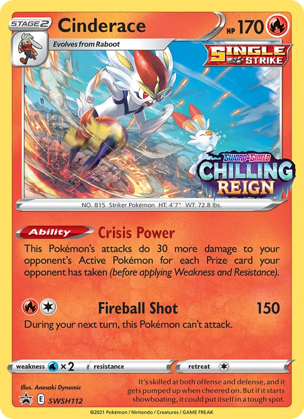 Cinderace, SWSH Black Star Promos SWSH112/307