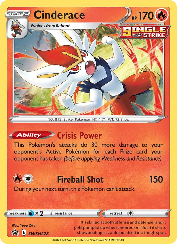 Cinderace, SWSH Black Star Promos SWSH278/307