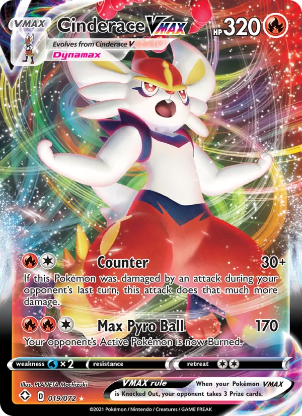 Cinderace VMAX, Shining Fates 019/072