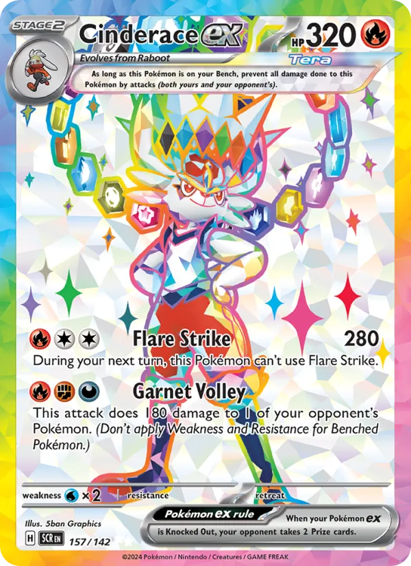 Cinderace EX, Stellar Crown 157/142