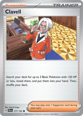 Clavell, Play! Pokémon Prize Pack Series Four 177/193