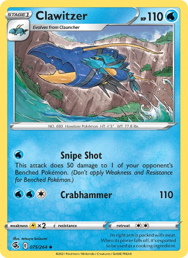 Clawitzer, Fusion Strike 075/264