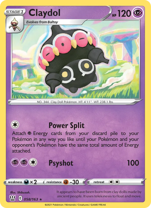 Claydol, Battle Styles 058/163