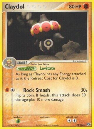 Claydol, Emerald 24/106