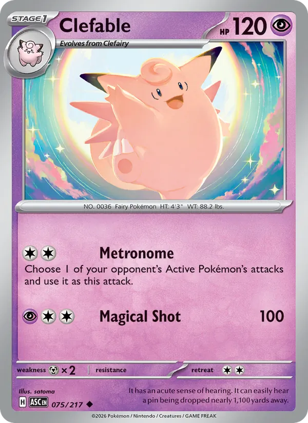Clefable, Ascended Heroes 075/217