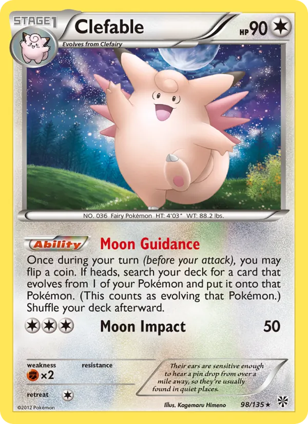 Clefable, Plasma Storm 098/135