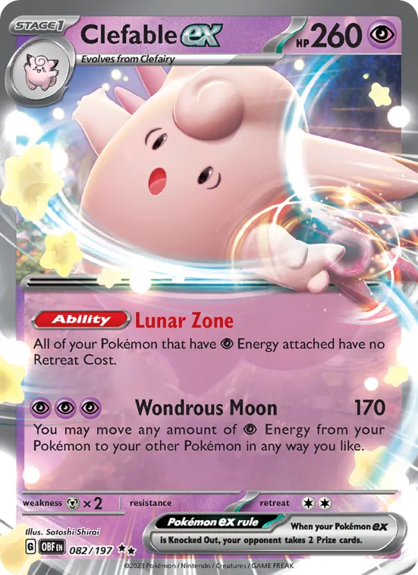 Clefable EX, Obsidian Flames 082/197