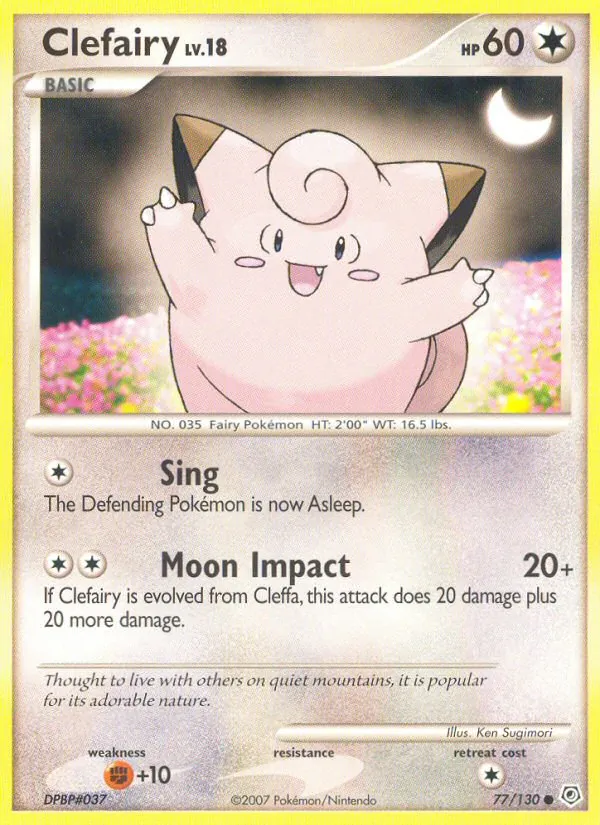 Clefairy, Diamond & Pearl 077/130