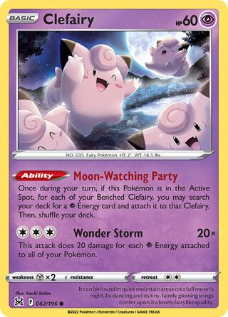 Clefairy, Play! Pokémon Prize Pack Series Three 062/196
