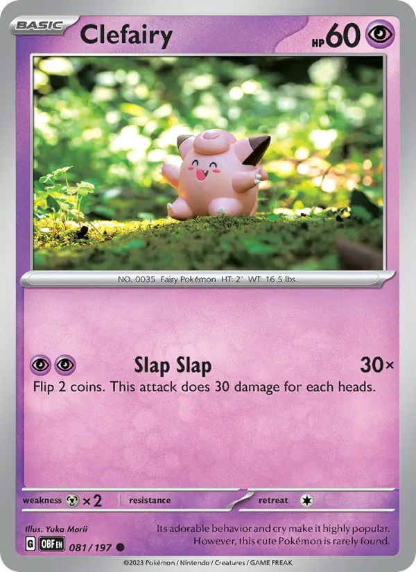 Clefairy, Obsidian Flames 081/197