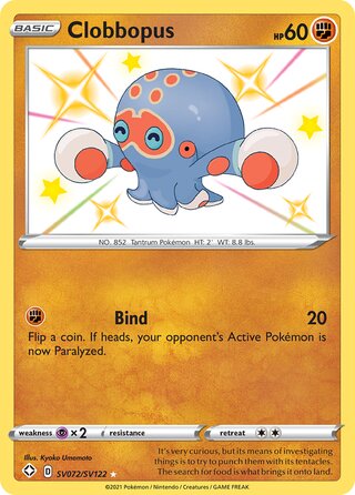 Clobbopus, Shining Fates SV072/SV122