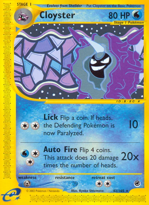Cloyster, Expedition Base Set 042/165