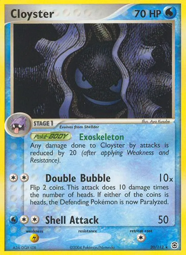 Cloyster, FireRed & LeafGreen 020/112