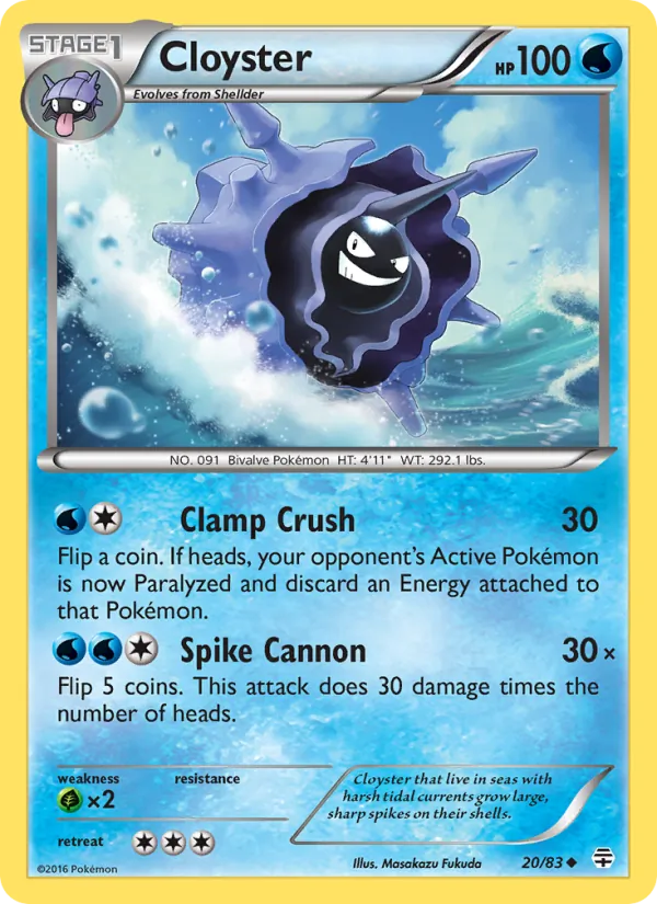 Cloyster, Generations 020/083