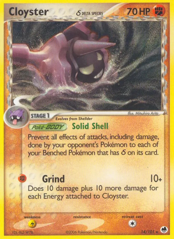 Cloyster δ, Dragon Frontiers 014/101