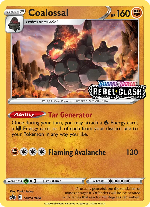 Coalossal, SWSH Black Star Promos SWSH024/307