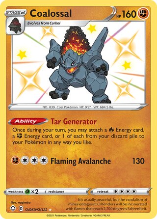 Coalossal, Shining Fates SV069/SV122