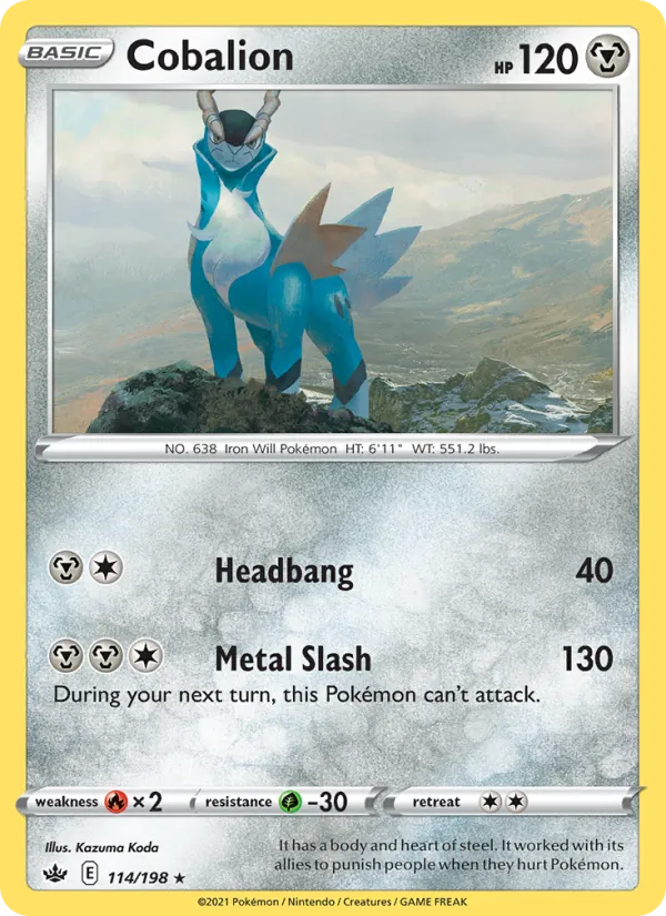 Cobalion, Chilling Reign 114/198