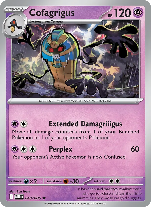 Cofagrigus, White Flare 040/086