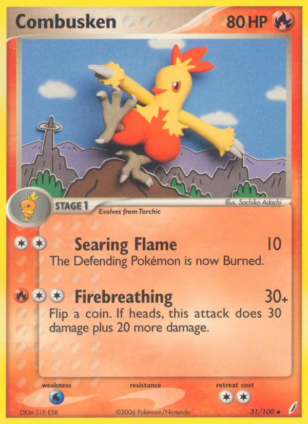 Combusken, Crystal Guardians 031/100