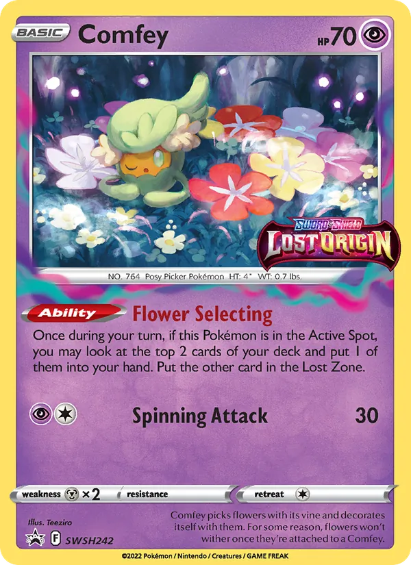 Comfey, SWSH Black Star Promos SWSH242/307