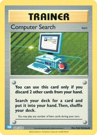 Computer Search, Pokémon TCG Classic (Blastoise) 020/034