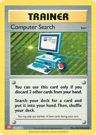 Computer Search, Pokémon TCG Classic (Charizard) 020/034