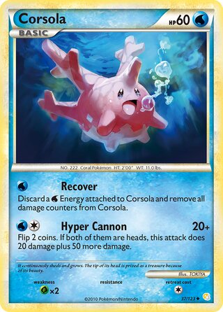 Corsola, Überraschungskalender 037/123