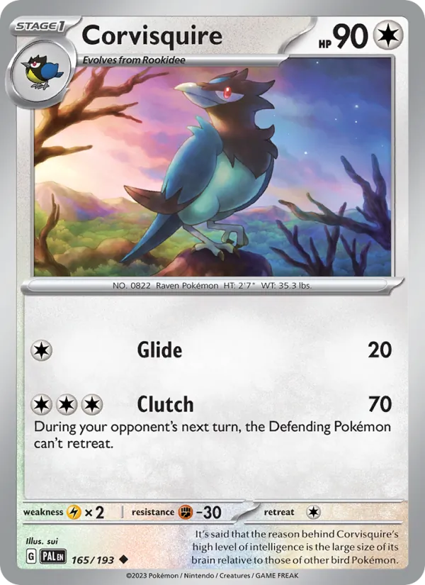Corvisquire, Paldea Evolved 165/193