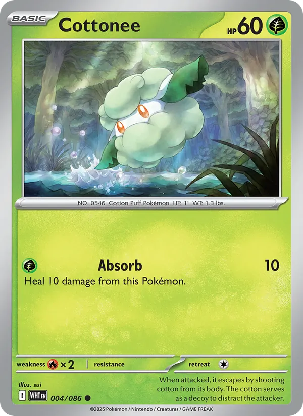 Cottonee, White Flare 004/086
