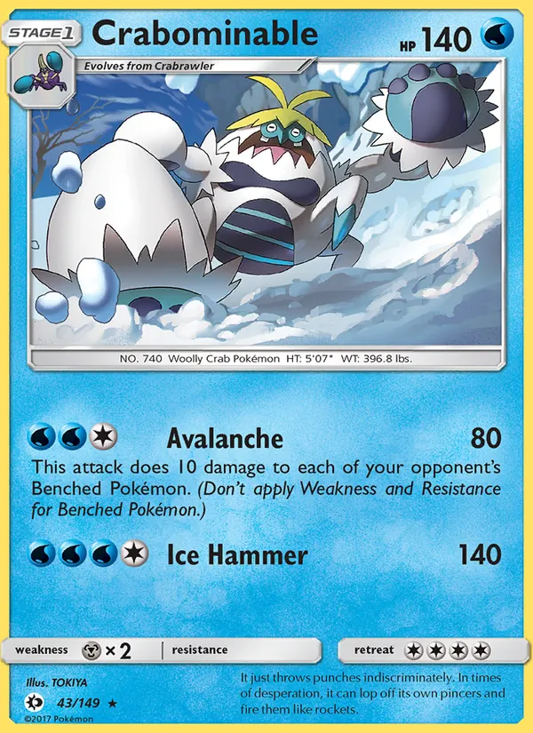 Crabominable, Sun & Moon 043/149