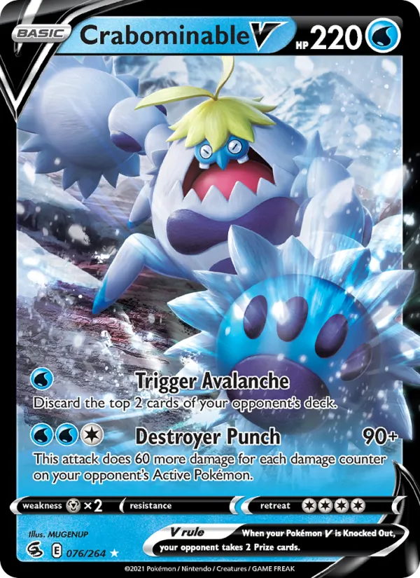 Crabominable V, Fusion Strike 076/264