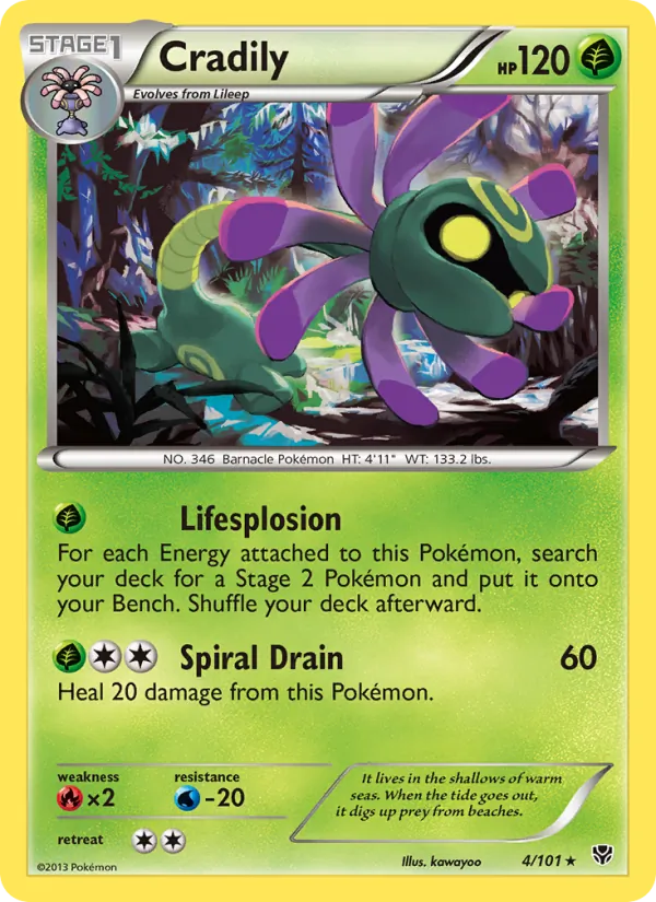 Cradily, Plasma Blast 004/101