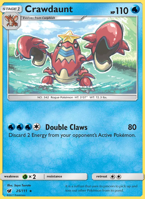 Crawdaunt, Crimson Invasion 025/111