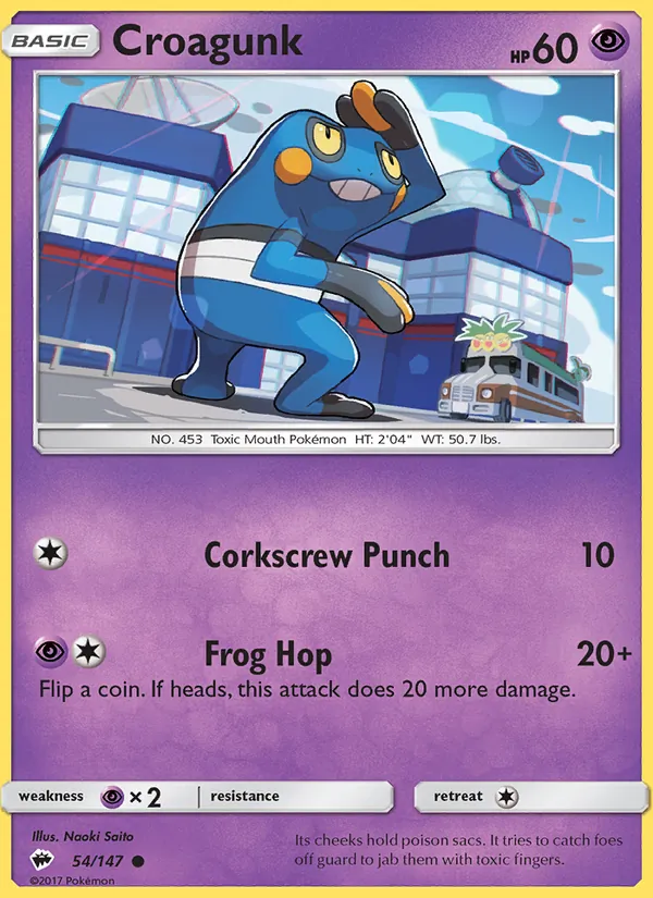 Croagunk, Burning Shadows 054/147
