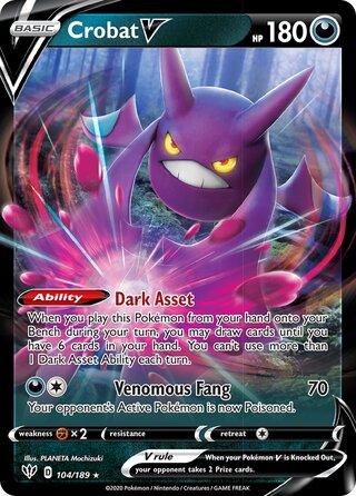 Crobat V, WC Deck 2022 (ADP) 104/189